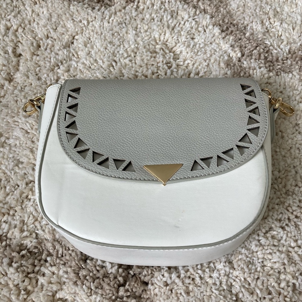 Purse - white and gray